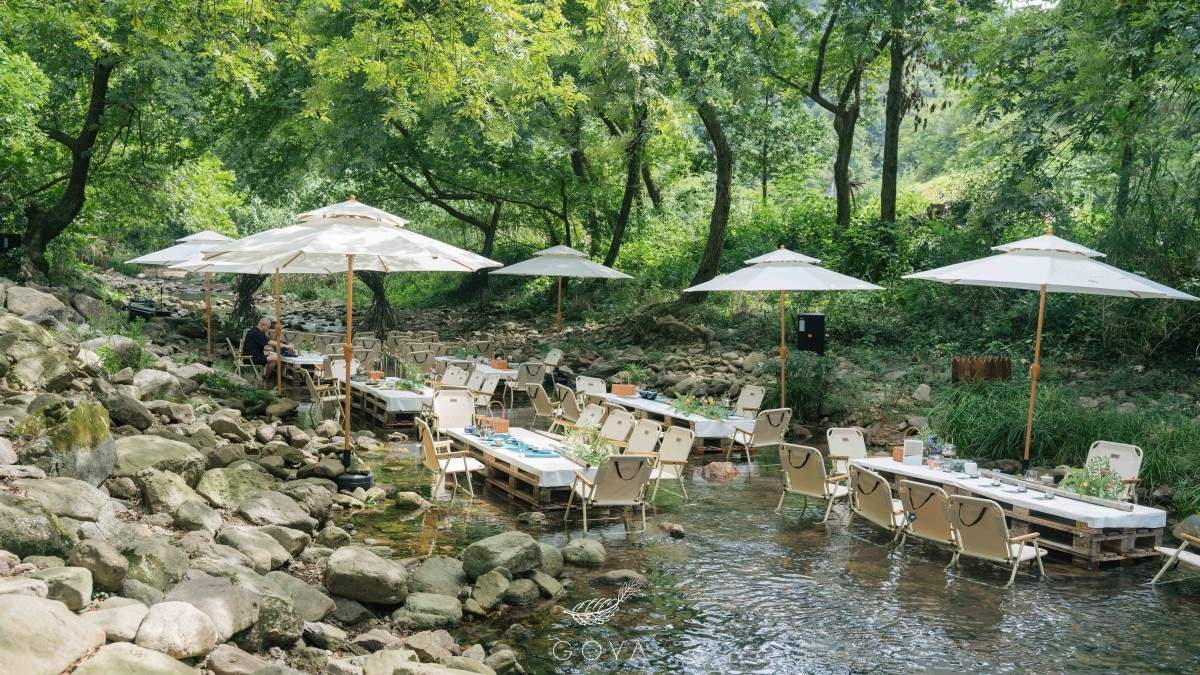 天台福溪千年松溪谷营地：隐于青山绿水的自然秘境，打造沉浸式山野叙事空间(图3)