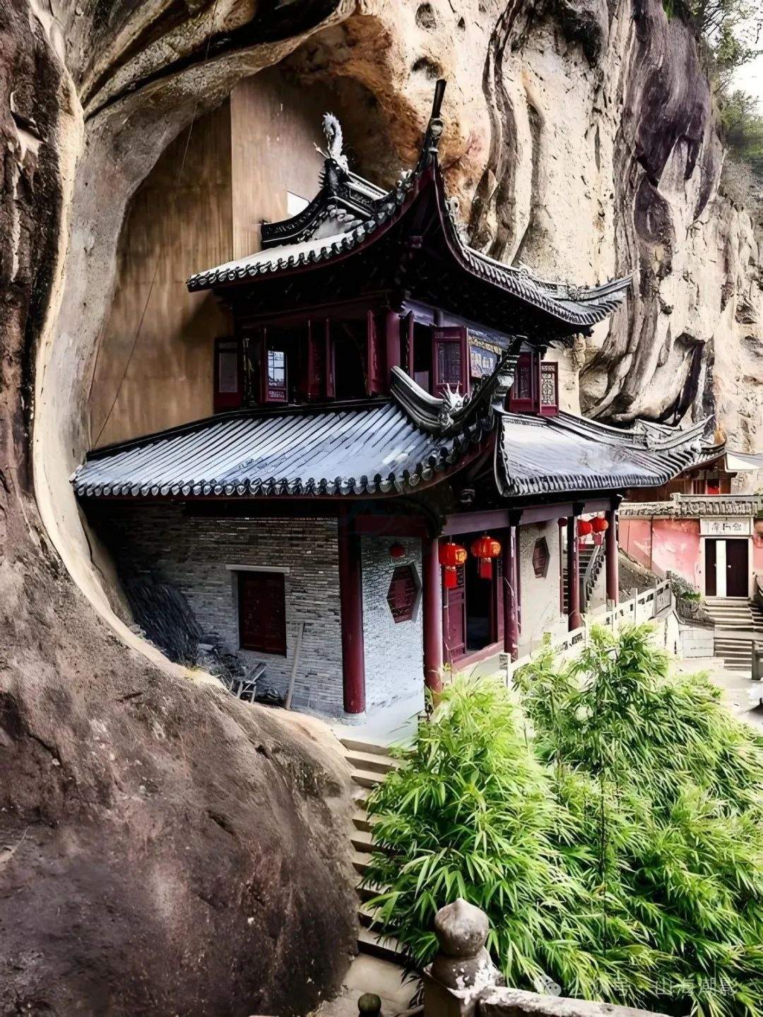 崖壁藏禅境・光影绘奇观 ——拍在台州力荐明岩寺影视取景地(图2)