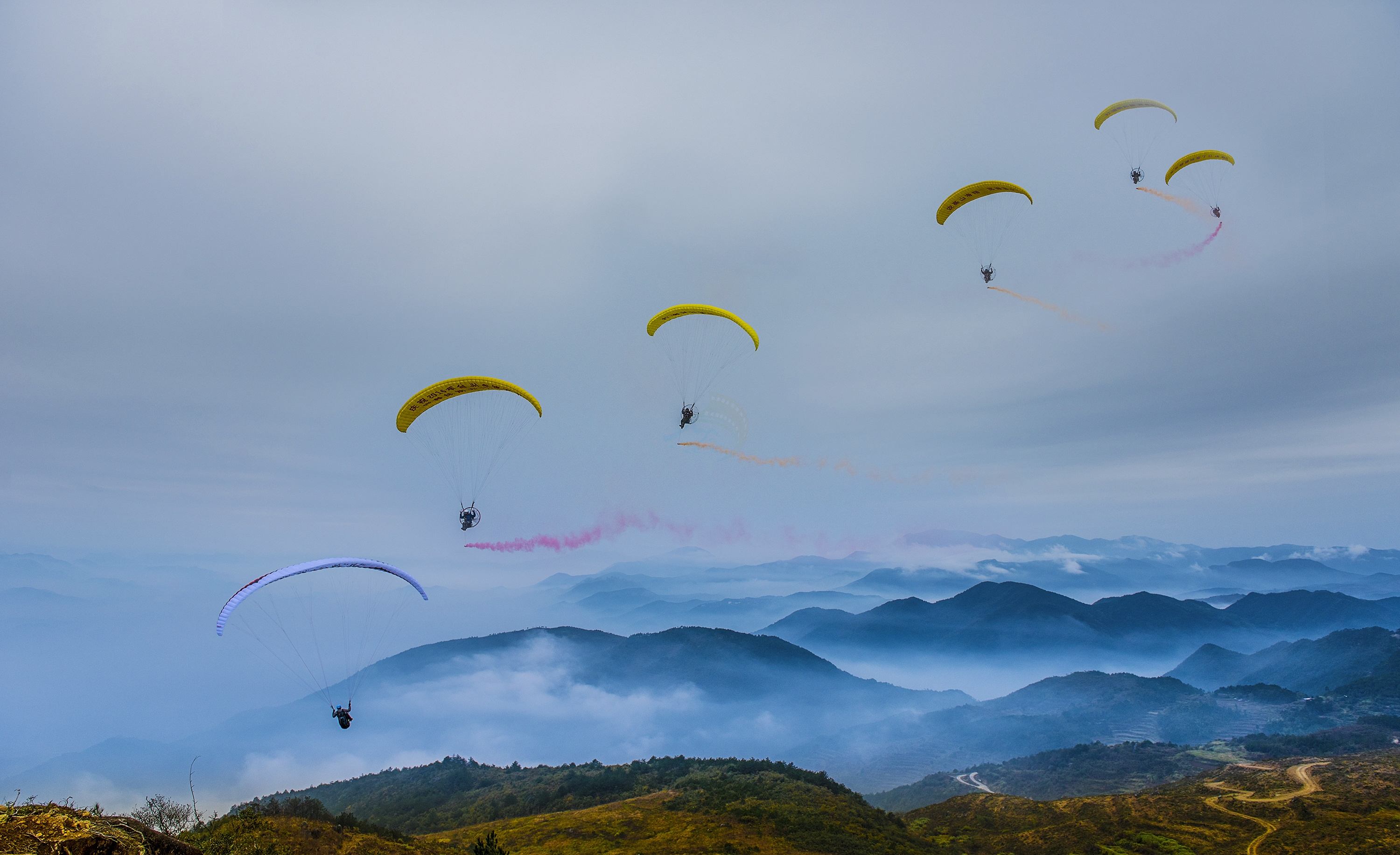 临海白水洋安基山|国家级航空营地，浙东南高空影视