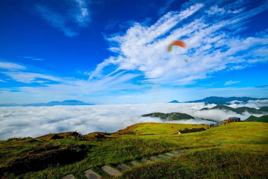 临海白水洋安基山|国家级航空营地，浙东南高空影视取景新地标(图2)