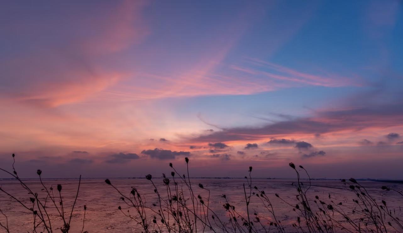 临海上盘头门港堤坝/海洋/日出日落/情绪(图3)
