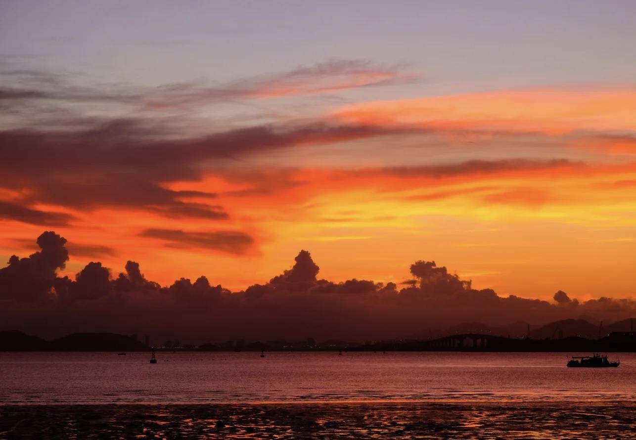 临海上盘头门港堤坝/海洋/日出日落/情绪(图5)