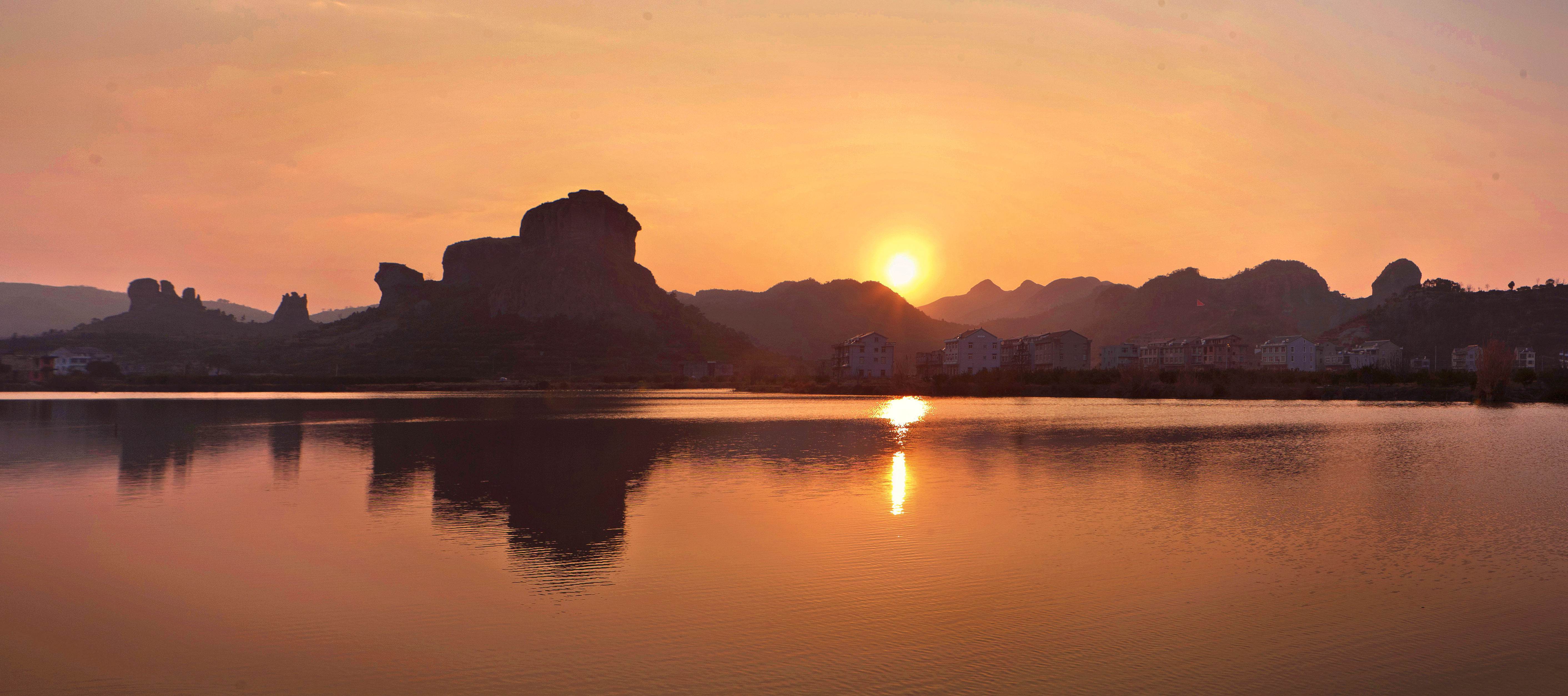 临海桃渚石柱灵峰（农田、低山、村庄、日出日落、情绪）(图6)