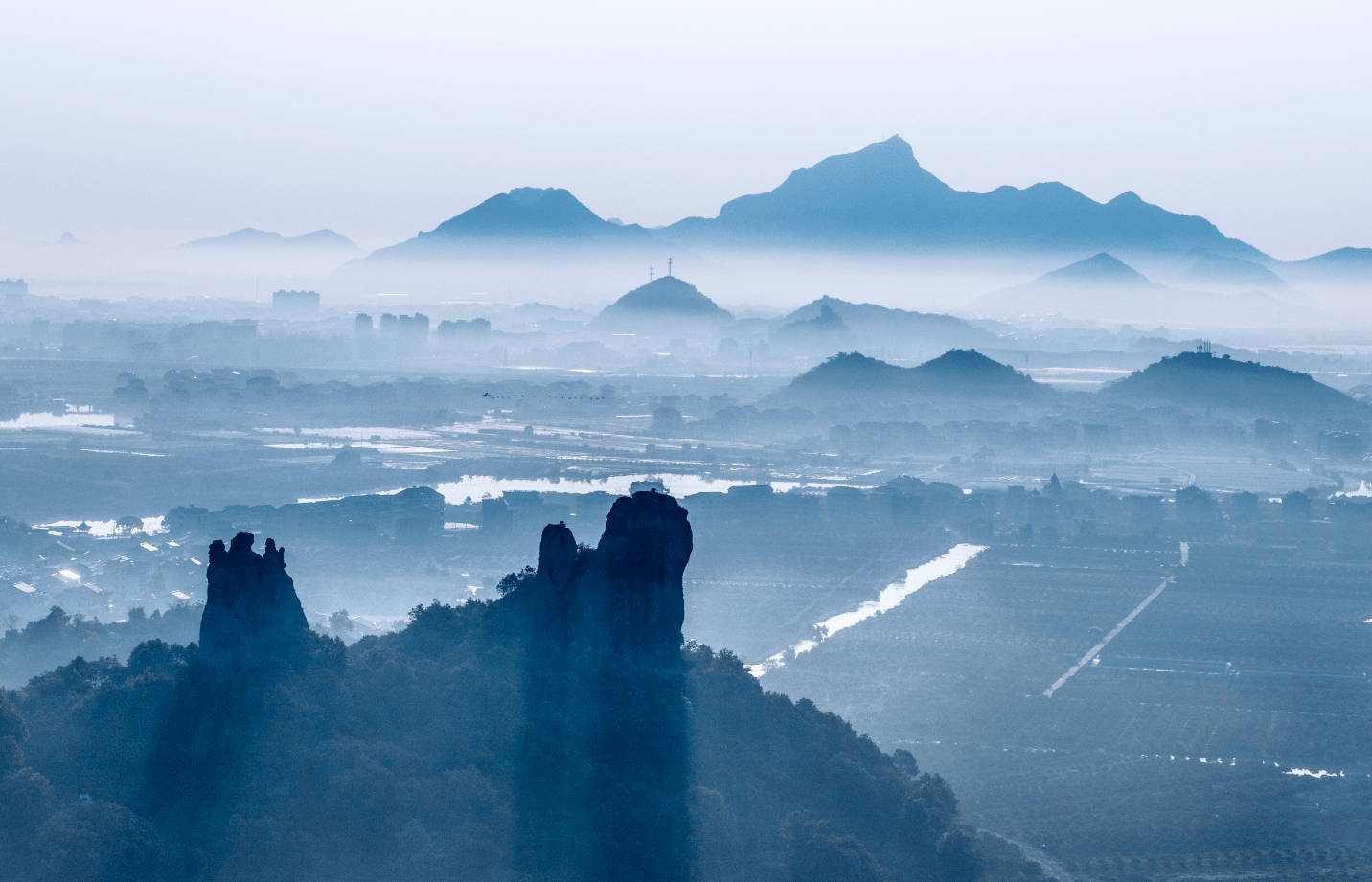 临海桃渚石柱灵峰（农田、低山、村庄、日出日落、情绪）(图21)