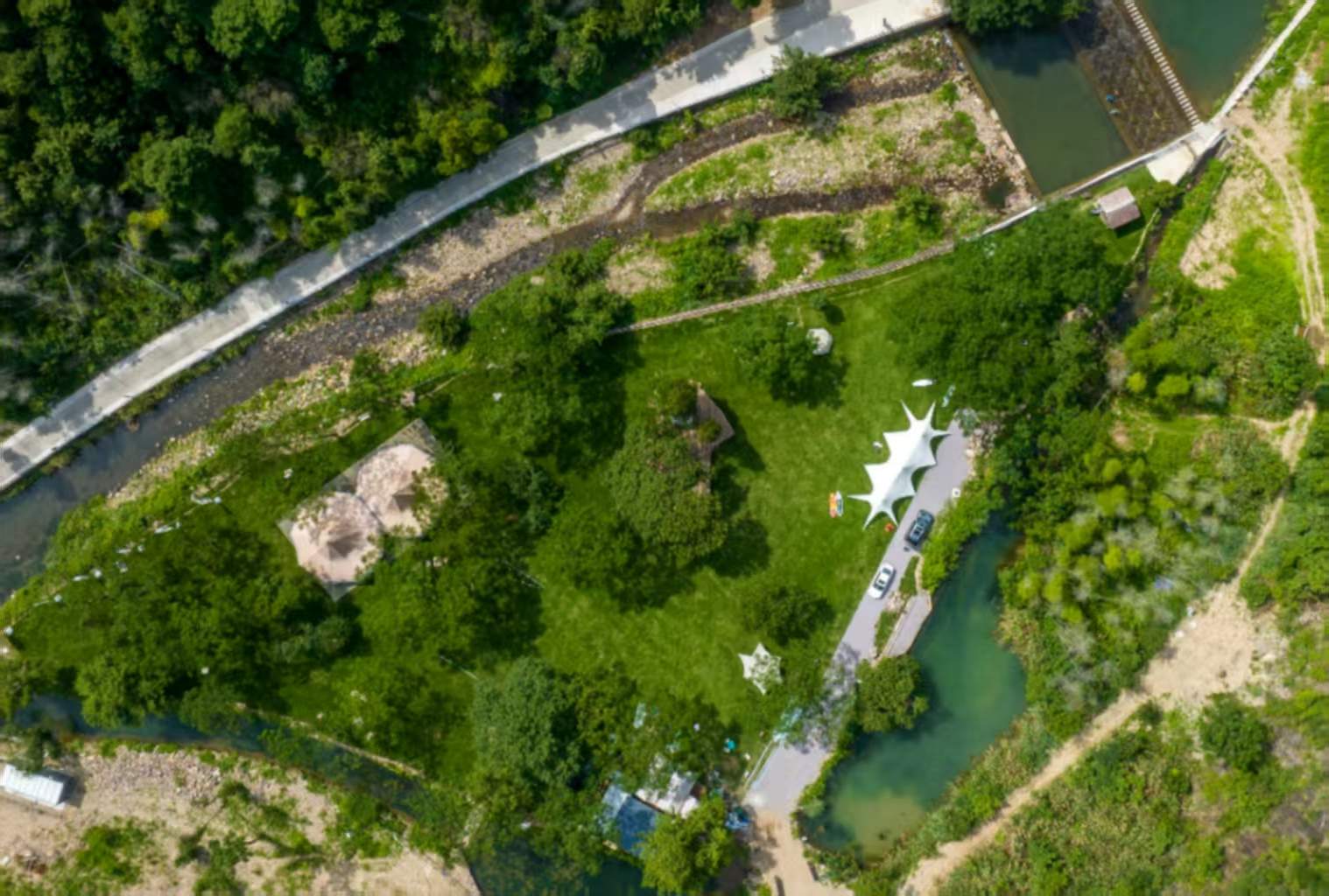 临海市汛桥镇光明村溪谷营地 旅游景区休闲(图3)