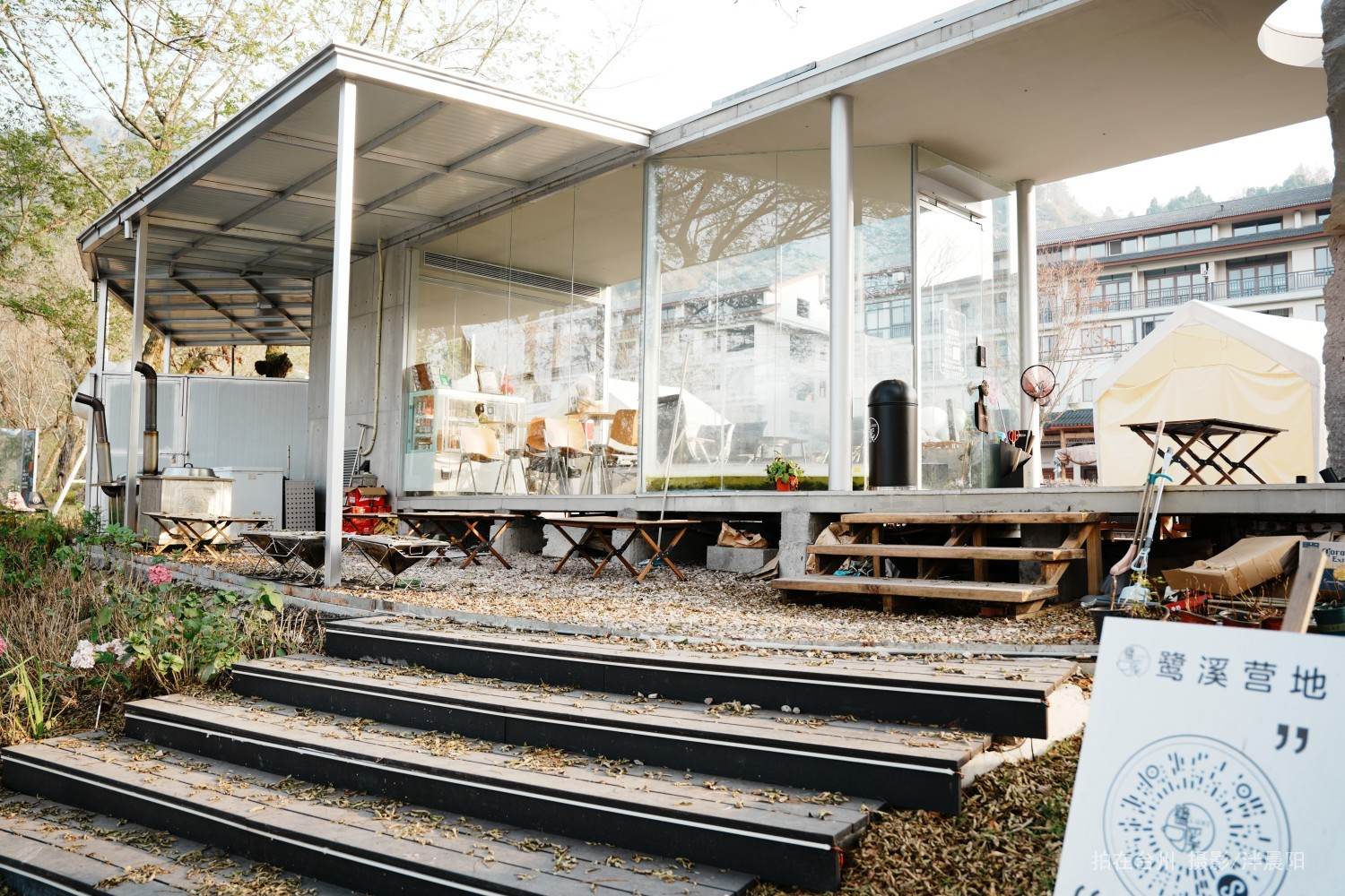 仙居西门村鹭溪咖啡机车驿站(图1)