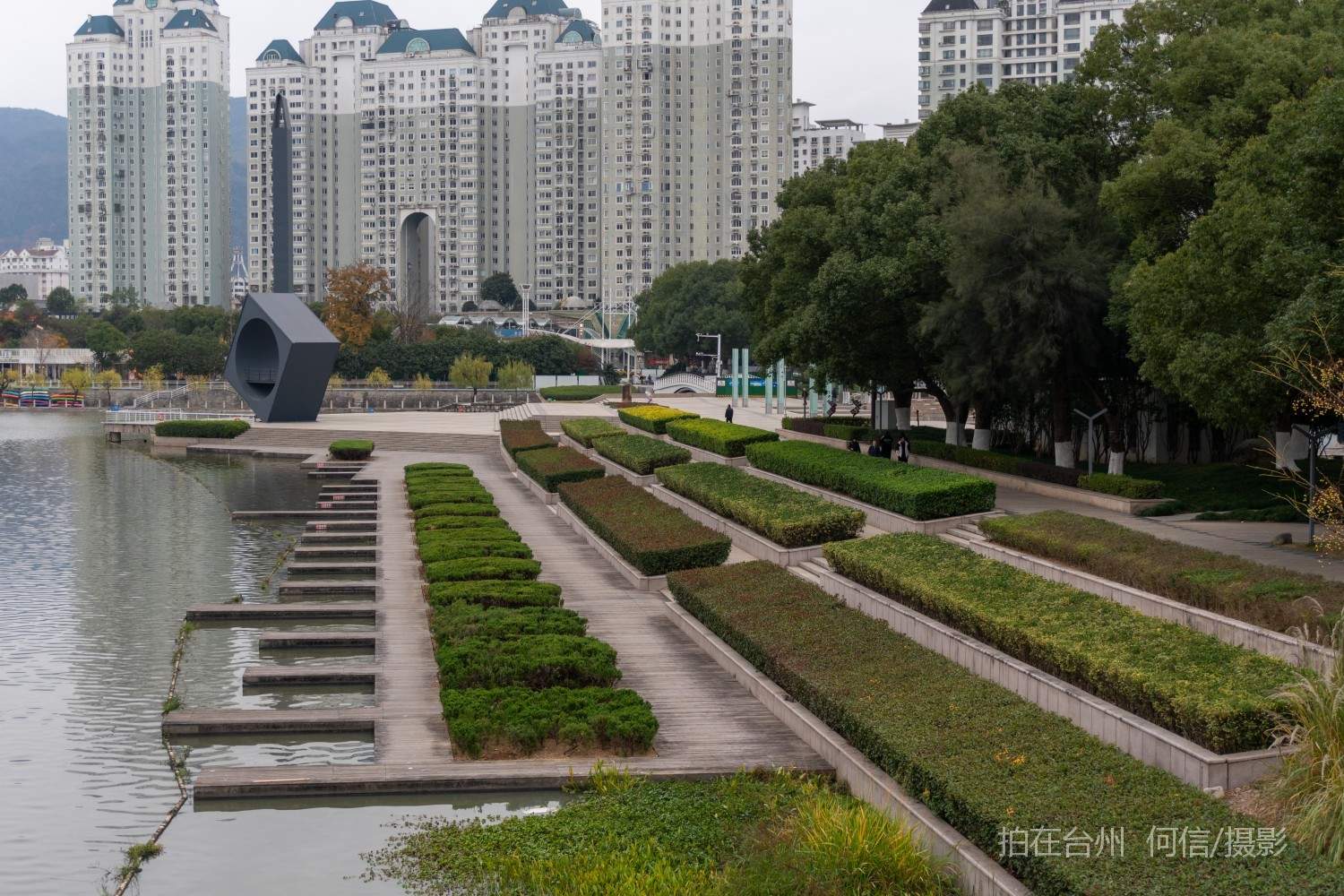黄岩西城街道永宁公园永宁江河道沿岸大型公园(图2)