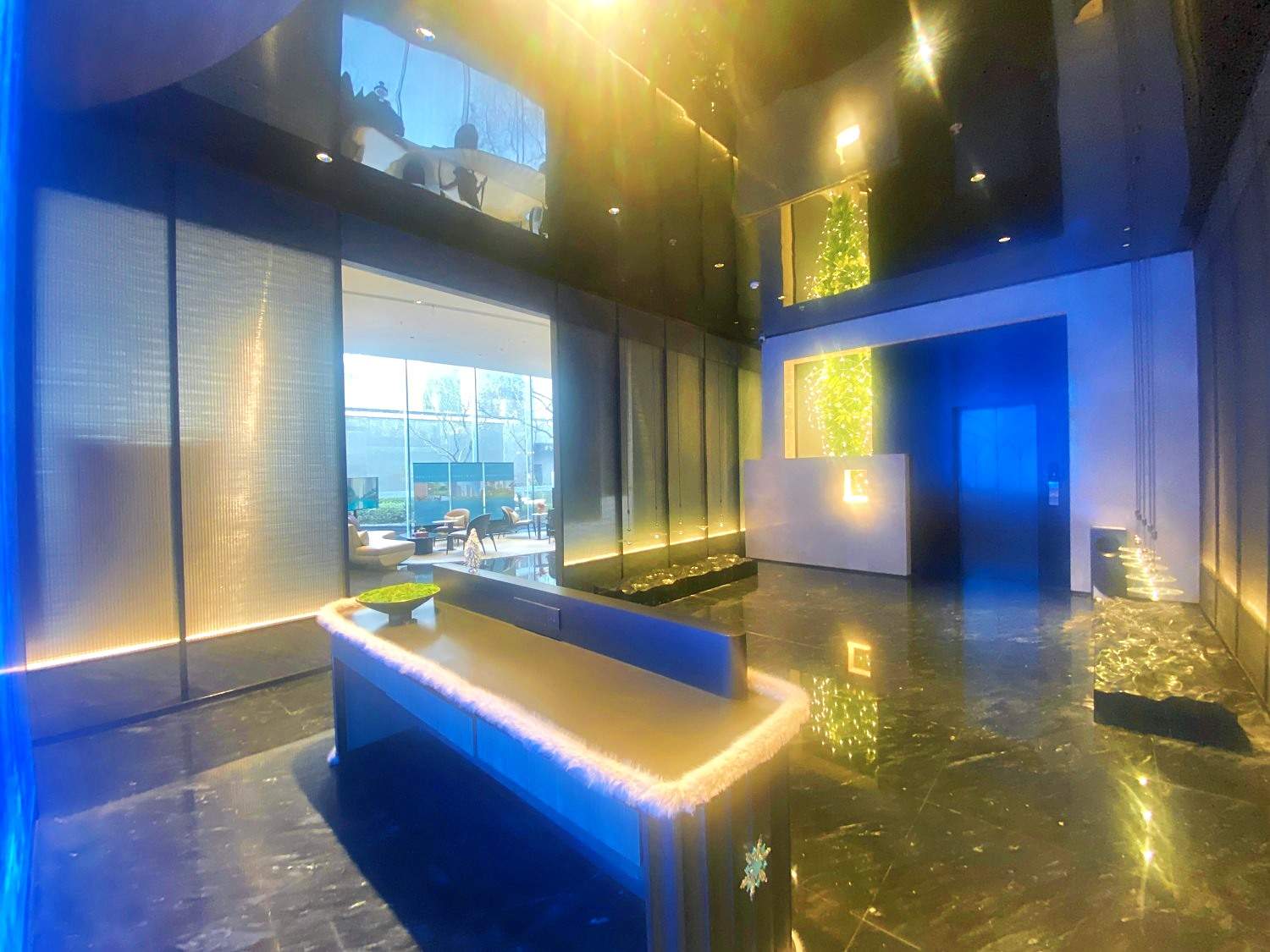 海月和鸣小区会所——现代高端住宅影视拍摄基地 豪宅 小区 游泳池(图25)