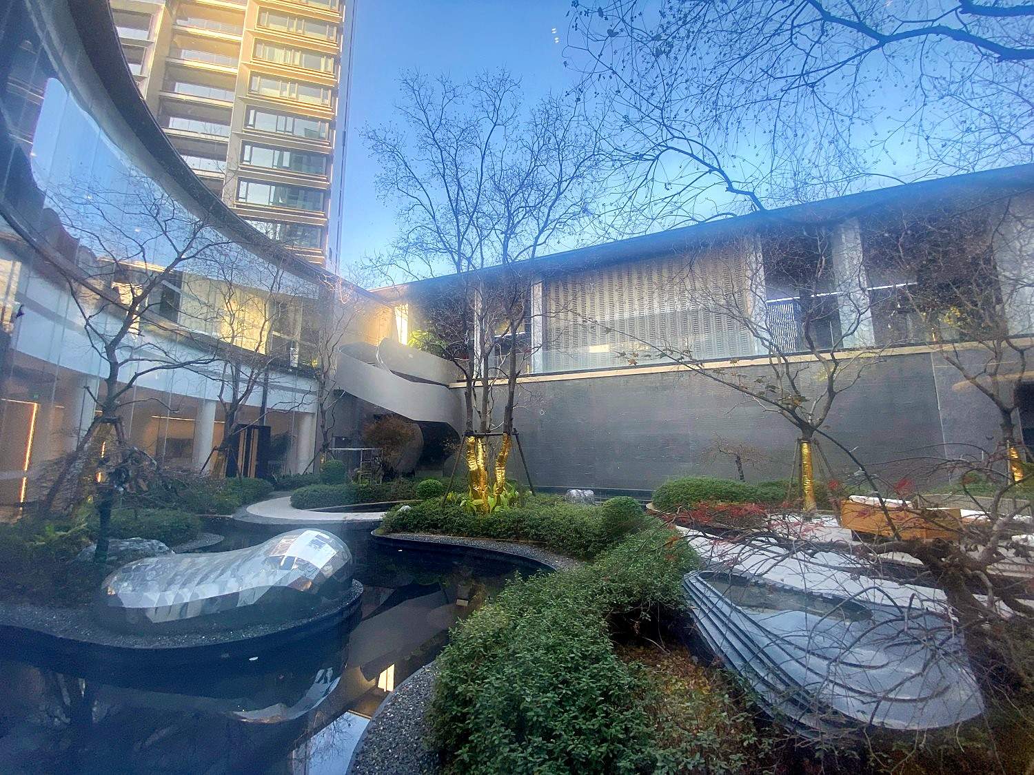 海月和鸣小区会所——现代高端住宅影视拍摄基地 豪宅 小区 游泳池(图27)