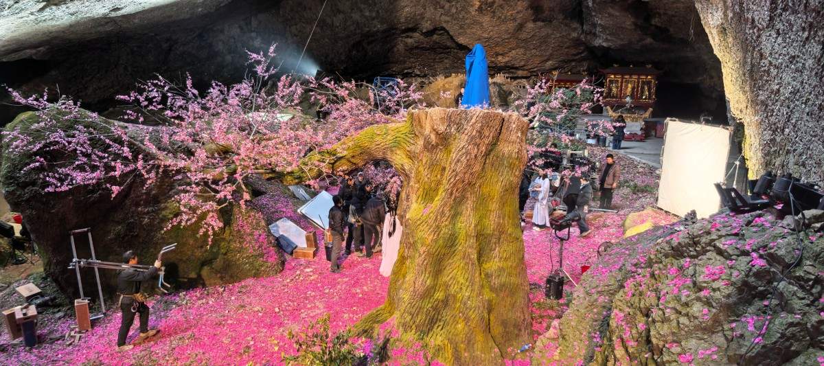 《剑来》剧组进驻天台明岩寺取景拍摄 仙侠江湖与台州山水浪漫碰撞(图2)