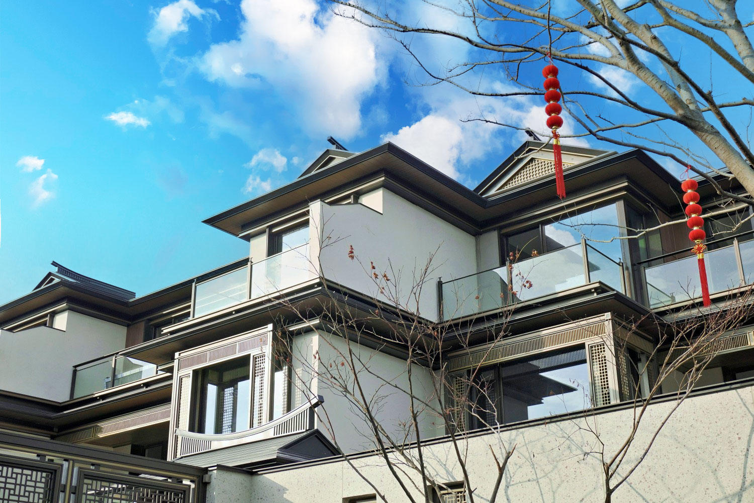 路桥螺洋街道十里丹青府 稀缺新中式别墅群，满足多题材取景需求(图3)