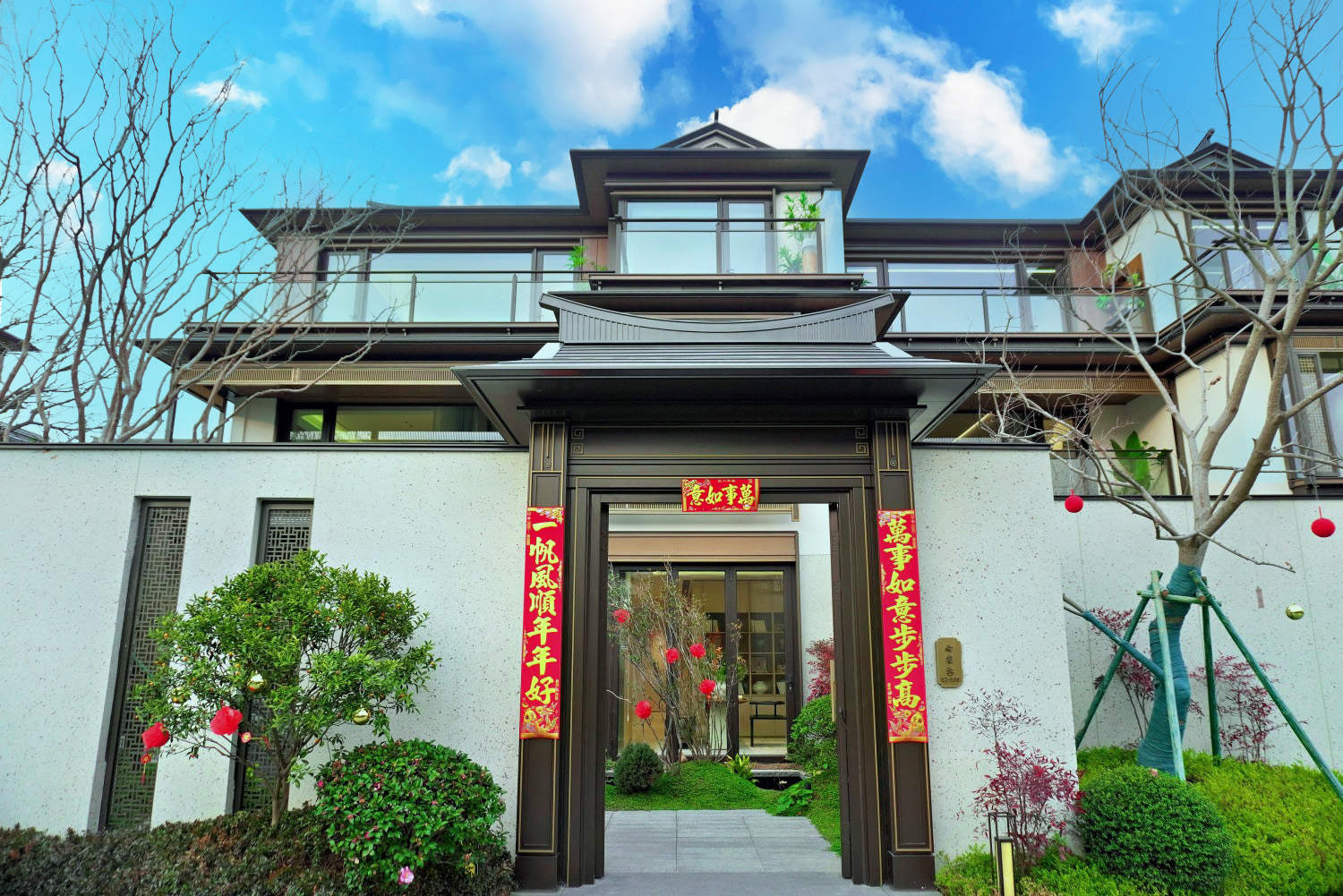 路桥螺洋街道十里丹青府 稀缺新中式别墅群，满足多题材取景需求(图6)