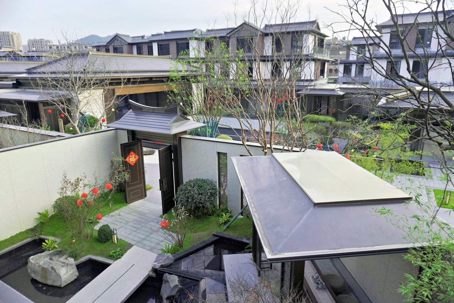 路桥螺洋街道十里丹青府 稀缺新中式别墅群，满足多题材取景需求(图48)