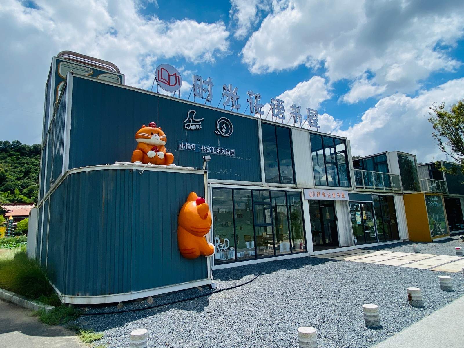 台州黄岩这片花海中藏着网红集装箱书吧！文艺题材拍摄太合适了 新型阅读空间/咖啡/治愈(图3)
